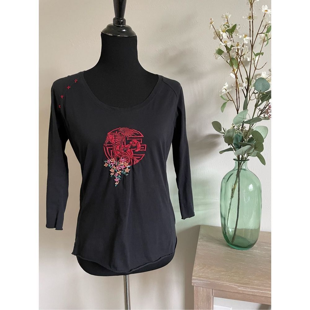 Johnny Was 3/4 Sleeve T-shirt